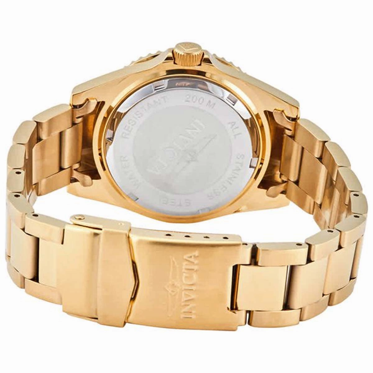 Invicta Men's Quartz Watch - Pro Diver Blue Dial Yellow Gold Steel | 29940