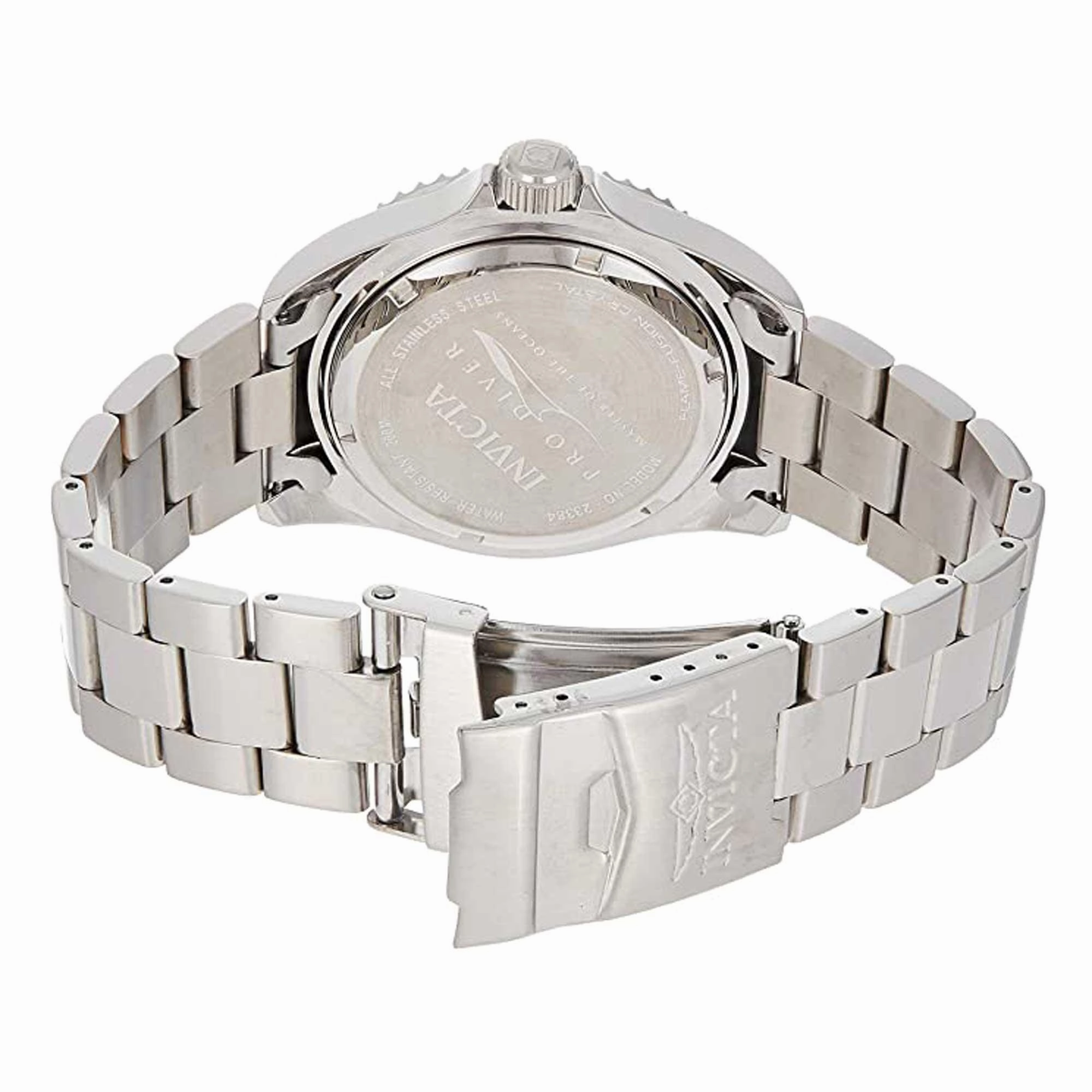 Invicta Men's Quartz Watch - Pro Diver Red Dial Stainless Steel Bracelet | 22048