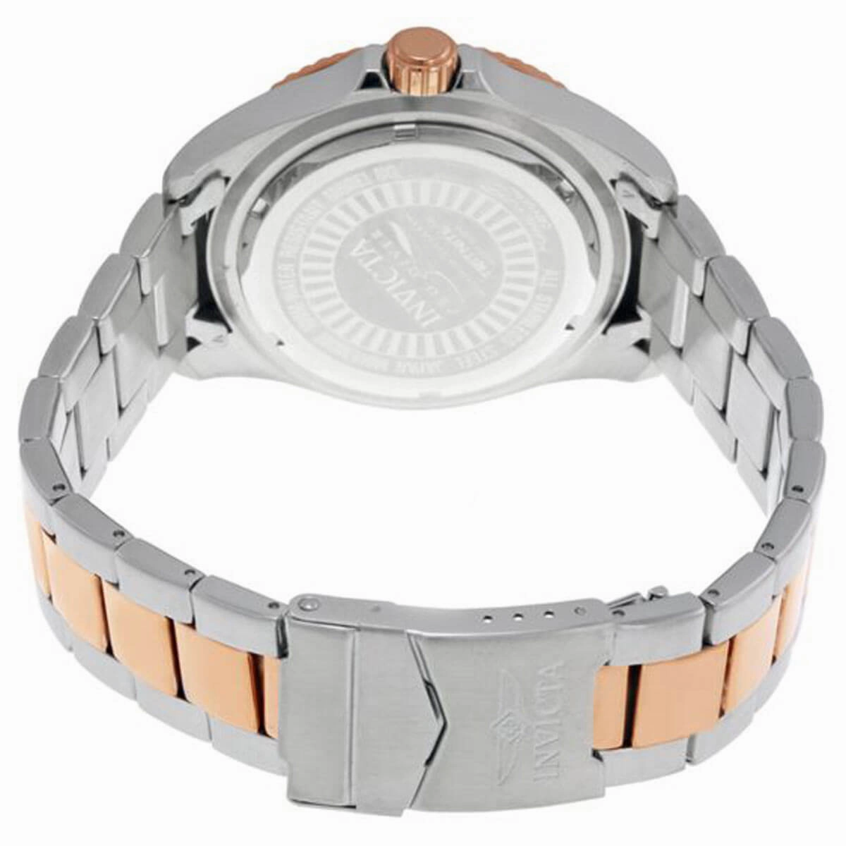 Invicta Men's Quartz Watch - Pro Diver Rose Gold Tone Dial Two Tone Bracelet | 15001