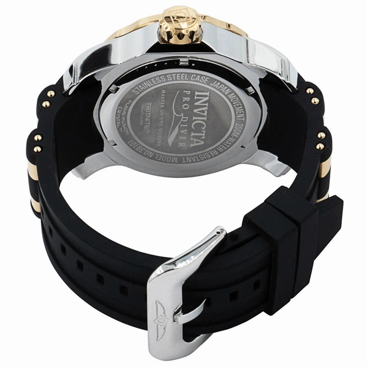 Invicta Men's Quartz Watch - Pro Diver Rotating Bezel Steel and Rubber Strap | 39101