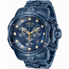 Invicta Men's Quartz Watch - Reserve Venom Chronograph Blue Dial Bracelet | 30123