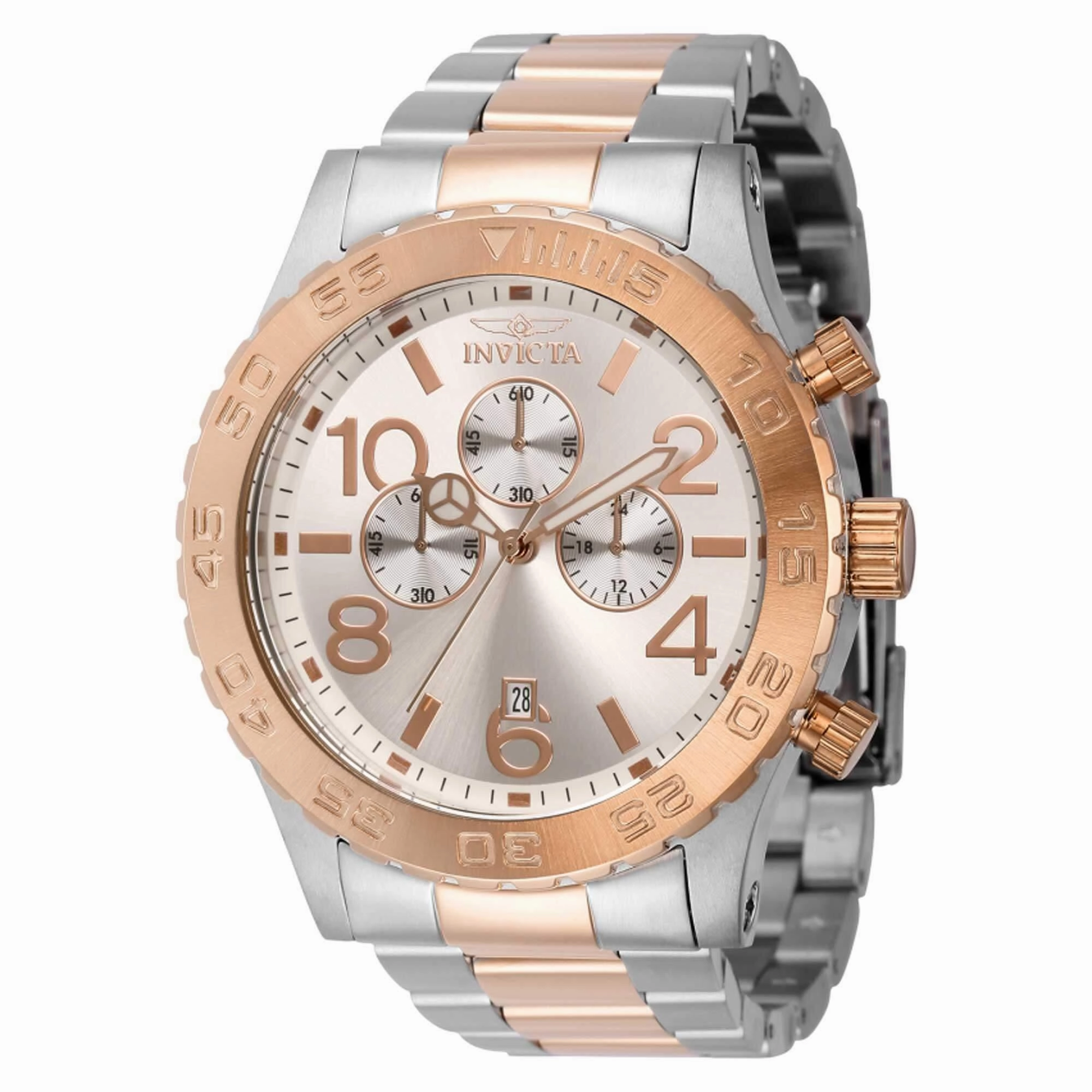 Invicta Men's Quartz Watch - Specialty Chronograph Silver Tone Dial Bracelet | 40604