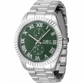 Invicta Men's Quartz Watch - Specialty Green Dial Stainless Steel Bracelet | 47422