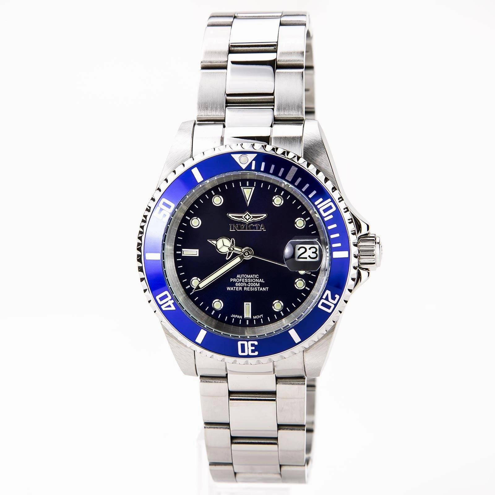 Invicta Men's Stainless Steel Automatic Watch - Pro Diver Blue Dial Date | 9094C