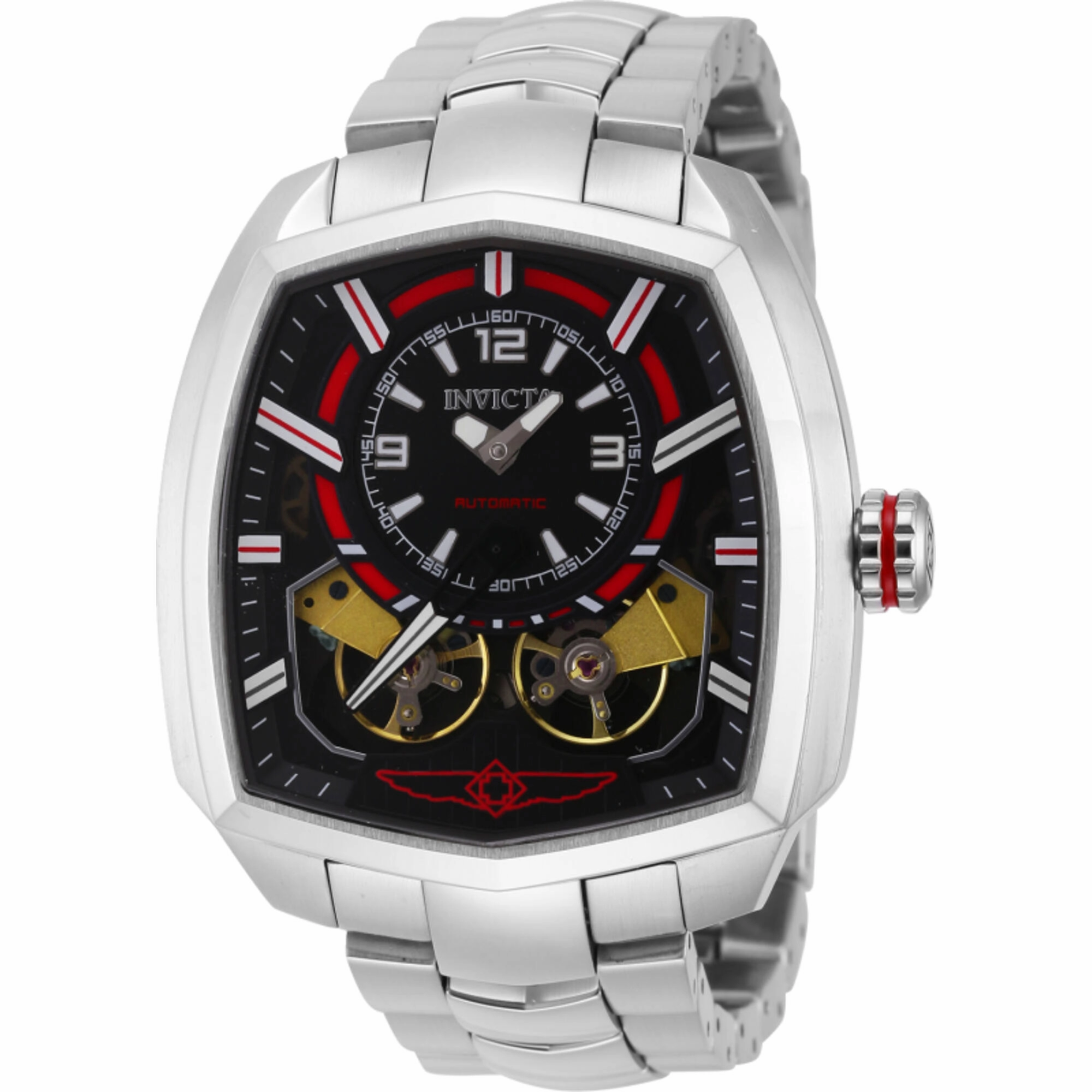 Invicta Men's Watch - Akula Automatic Black Dial Stainless Steel Bracelet | 43998