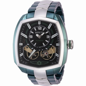 Invicta Men's Watch - Akula Automatic Two Tone Silver Tone and Green Bracelet | 44001