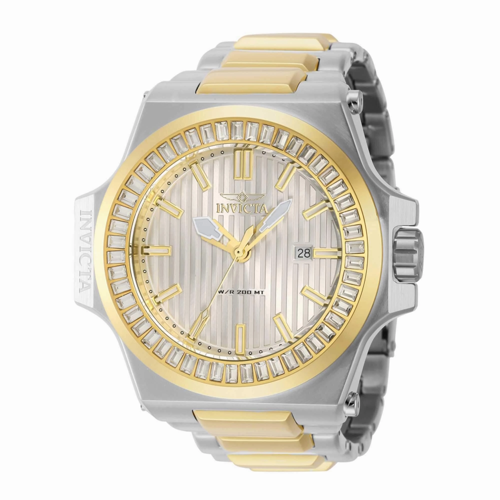 Invicta Men's Watch - Akula Date Display Silver Dial Two Tone Steel Bracelet | 43385