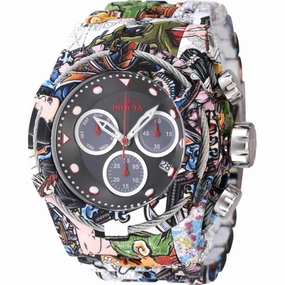 Invicta Men's Watch - Bolt Black, Grey and Silver Dial Aqua Plated Bracelet | 45490
