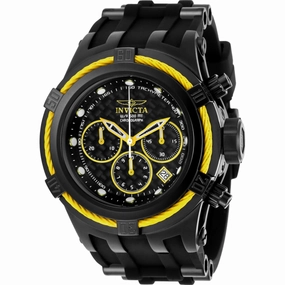 Invicta Men's Watch - Bolt Chronograph Quartz Yellow and Black Bezel Strap | 22451