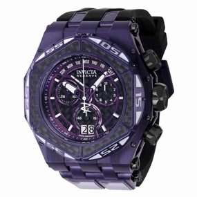 Invicta Men's Watch - Carbon Hawk Swiss Quartz Chrono Purple and Black Dial | 38901