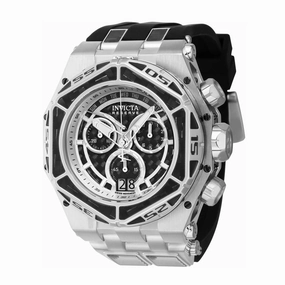 Invicta Men's Watch - Carbon Hawk Swiss Quartz Chrono Silver and Black Dial | 38889