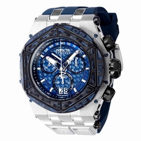 Invicta Men's Watch - Carbon Hawk Swiss Quartz Chrono Silver and Blue Strap | 38899