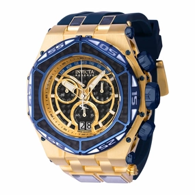 Invicta Men's Watch - Carbon Hawk Swiss Quartz Chrono Yellow and Blue Strap | 38893