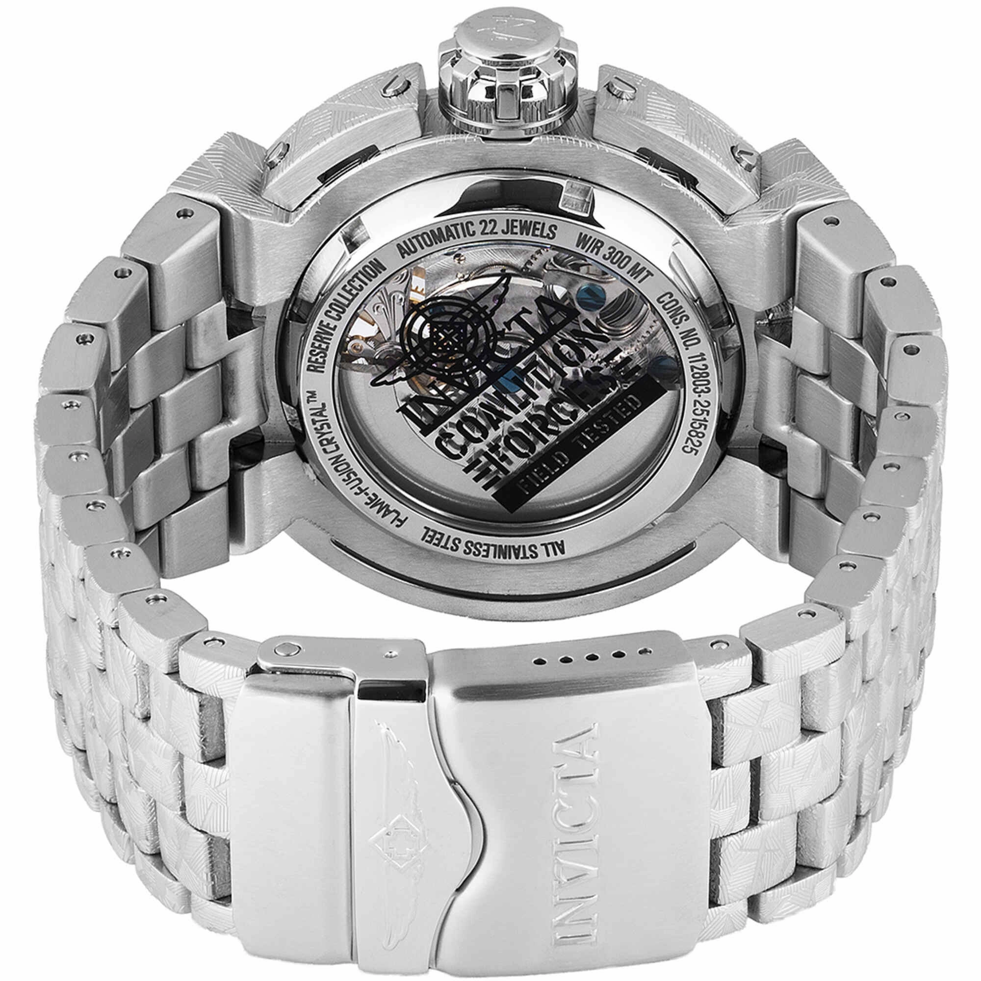 Invicta Men's Watch - Coalition Forces Automatic Silver Tone and Black Dial | 47708