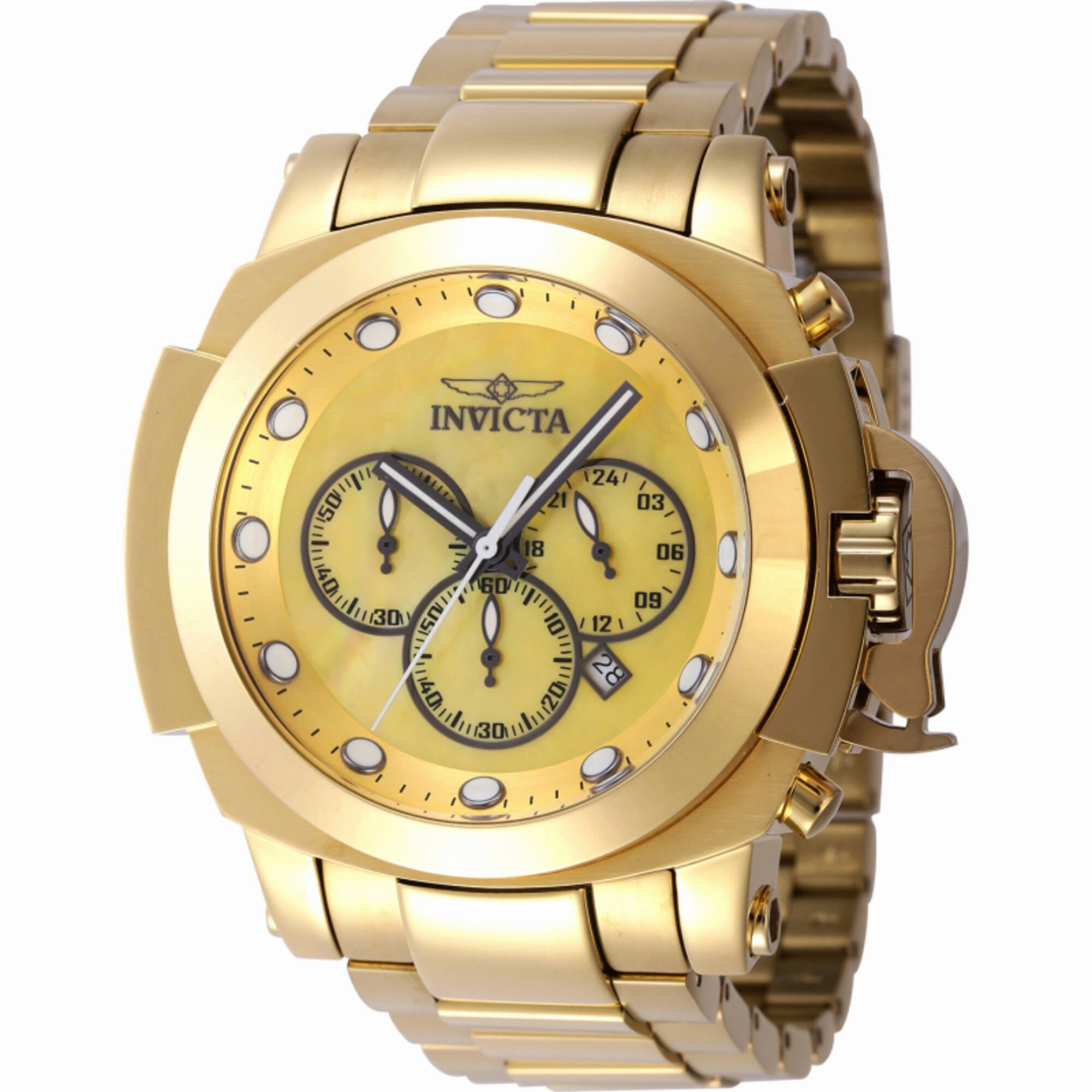 Invicta Men's Watch - Coalition Forces Chrono Gunmetal and Gold MOP Dial | 46538