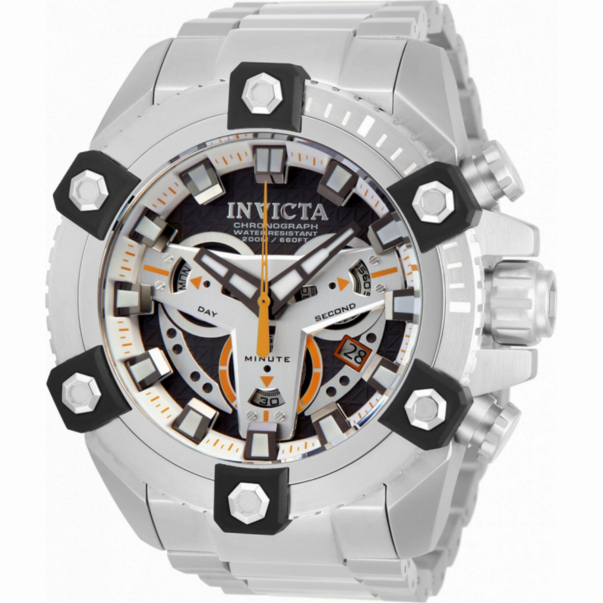 Invicta Men's Watch - Coalition Forces Chronograph Silver Tone and Grey Dial | 19579
