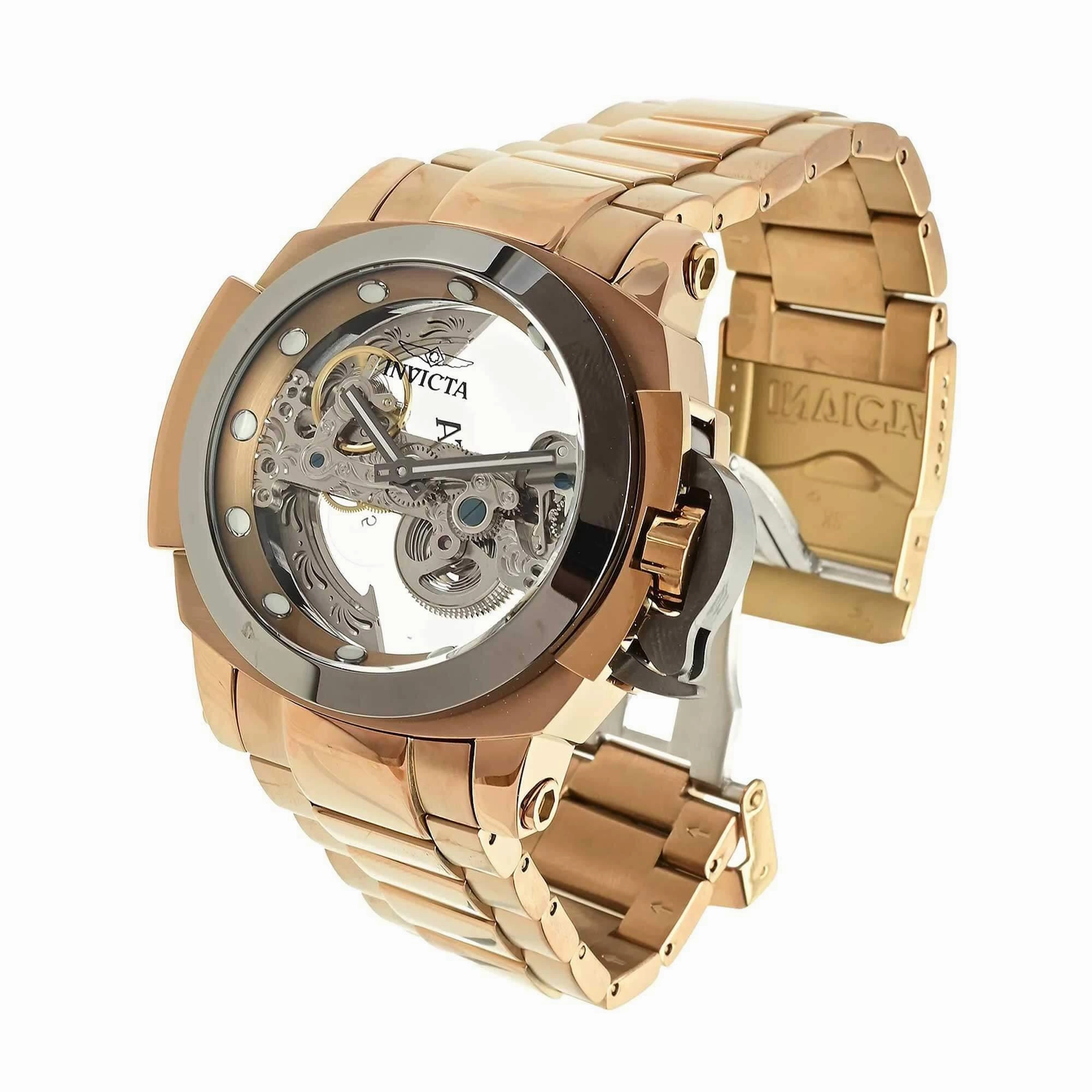 Invicta Men's Watch - Coalition Forces Ghost Bridge Dial Khaki Steel Bracelet | 43941