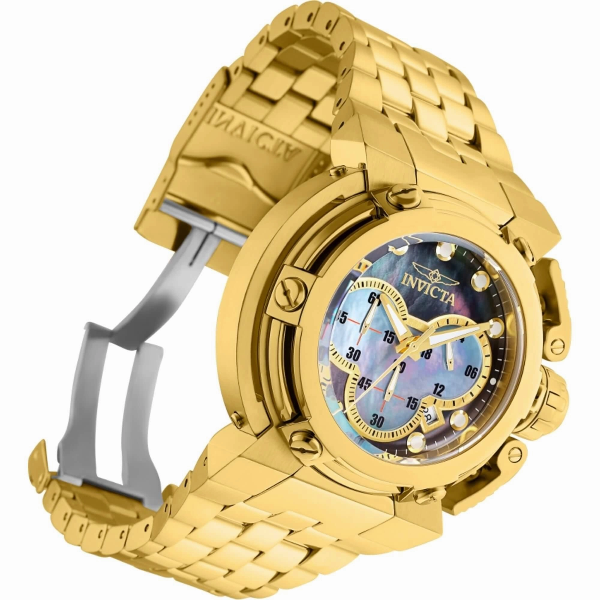 Invicta Men's Watch - Coalition Forces X-Wing Chrono Yellow Gold Bracelet | 30458