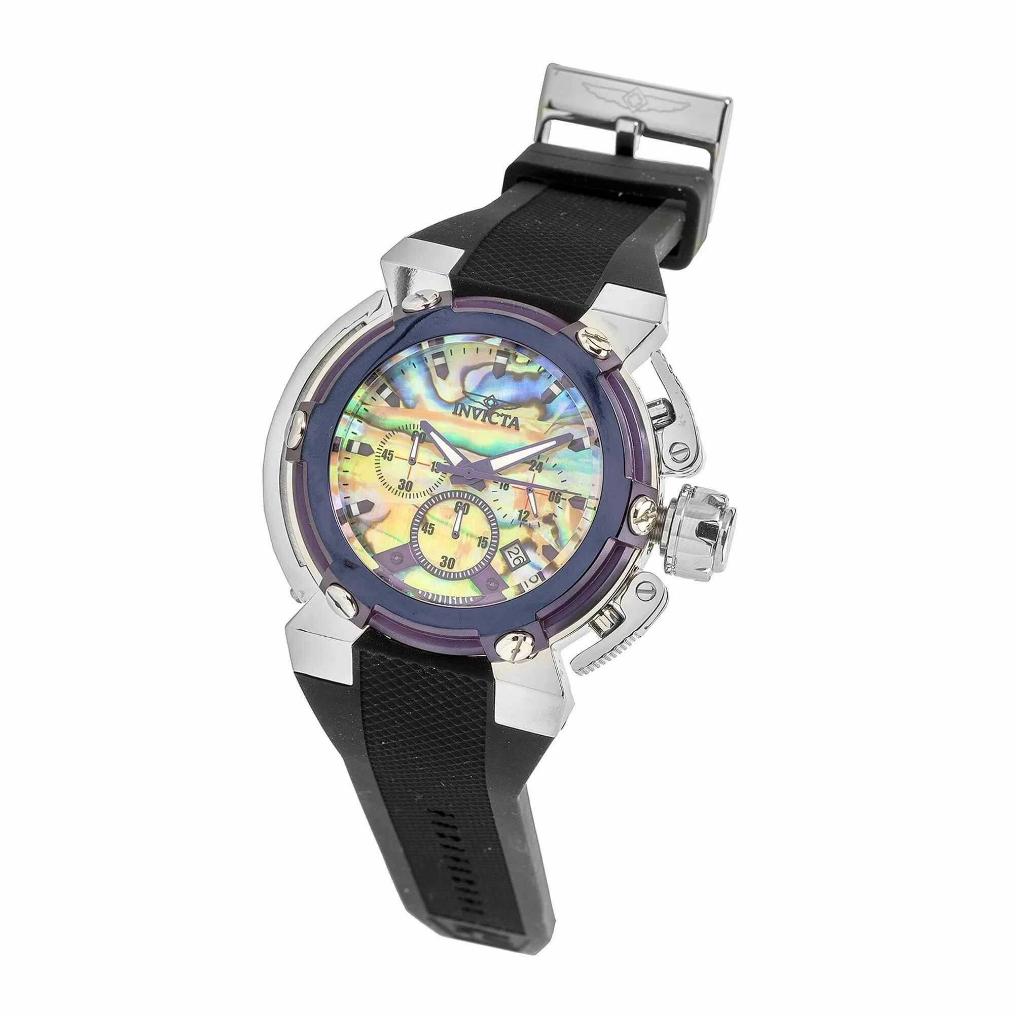 Invicta Men's Watch - Coalition Forces X-Wing Chronograph Black Rubber Strap | 40063