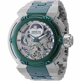 Invicta Men's Watch - Coalition Forces X-Wing Green and Silver Steel Bracelet | 43944