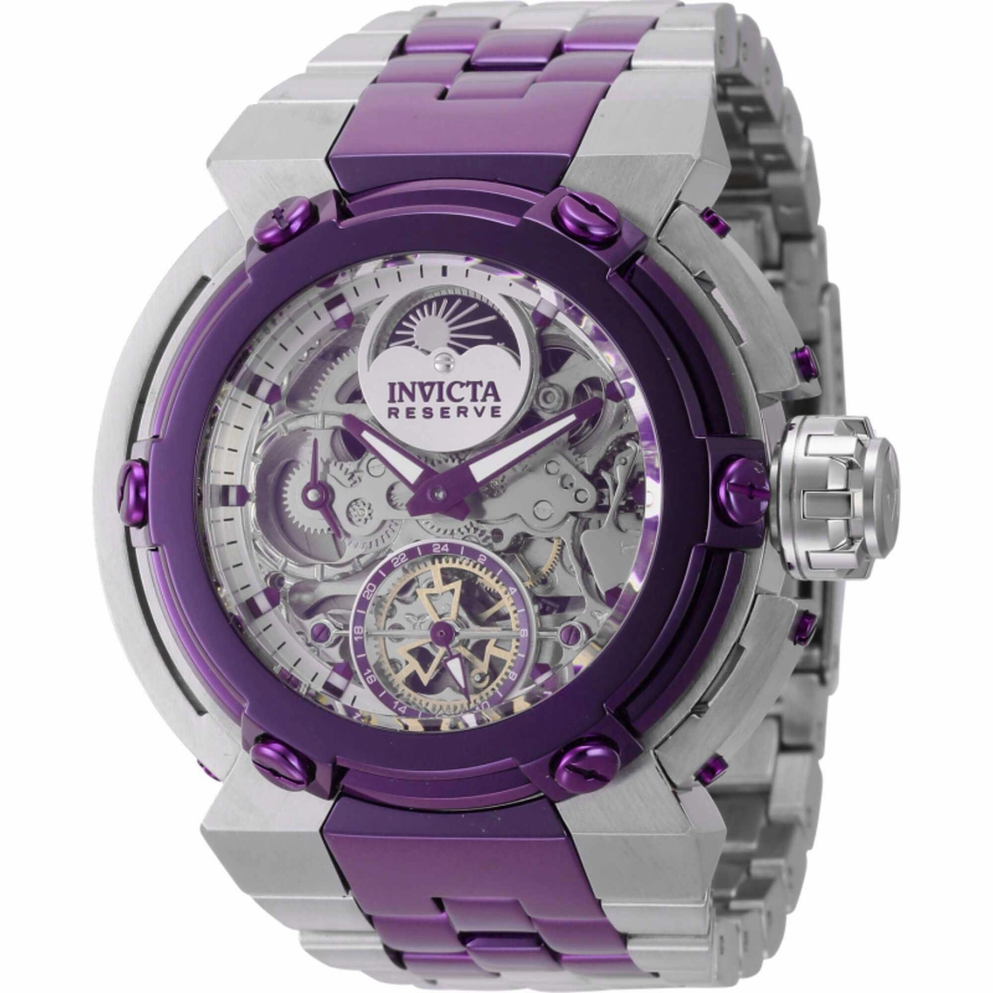 Invicta Men's Watch - Coalition Forces X-Wing Purple and Silver Steel Bracelet | 43945