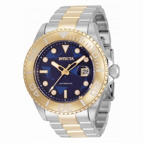 Invicta Men's Watch - Cruiseline Blue Dial Gold Tone Rotating Bezel | 34493