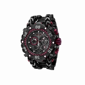 Invicta Men's Watch - Gladiator Reserve Chrono Black Dial Steel Bracelet | 36625
