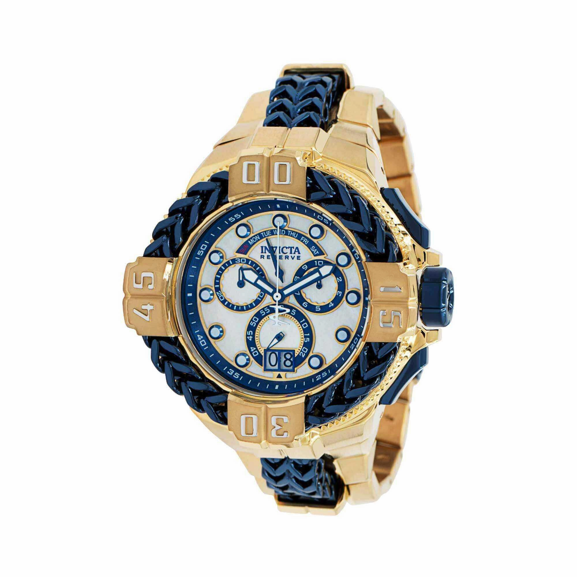Invicta Men's Watch - Gladiator Spartacus Dark Blue, Yellow Gold Bracelet | 38714