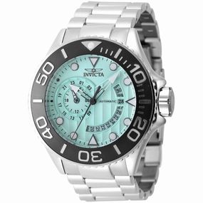 Invicta Men's Watch - Grand Diver Automatic Turquoise Dial Steel Bracelet | J47541