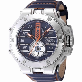 Invicta Men's Watch - Invicta Racing Downforce Quartz Blue Leather Strap | 47378