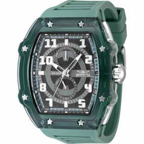Invicta Men's Watch - Invicta Racing Quartz Black Dial Green Silicone Strap | 48445