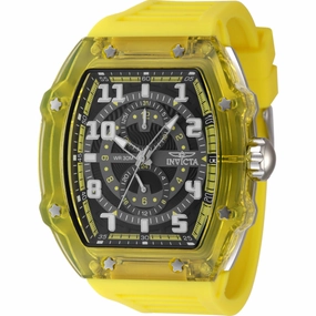 Invicta Men's Watch - Invicta Racing Quartz Black Dial Yellow Silicone Strap | 48449