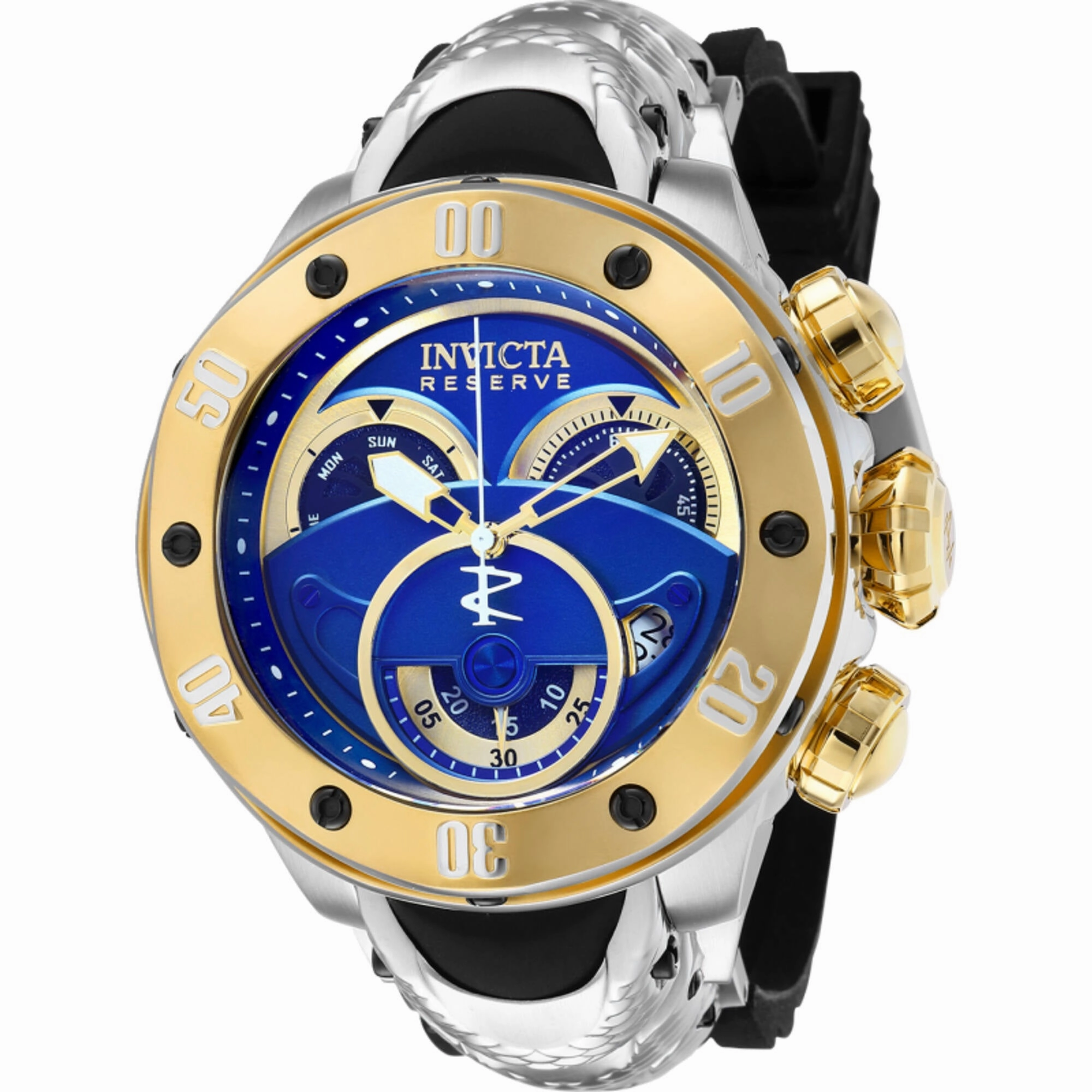 Invicta Men's Watch - Kraken Chronograph Gold and Blue Dial Strap Quartz | 36330