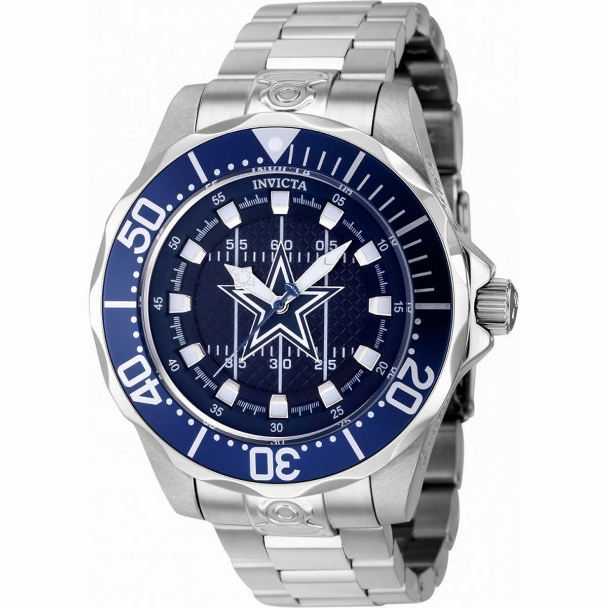 Invicta Men's Watch - NFL Dallas Cowboys Dial Rotating Bezel Steel Bracelet | 42123
