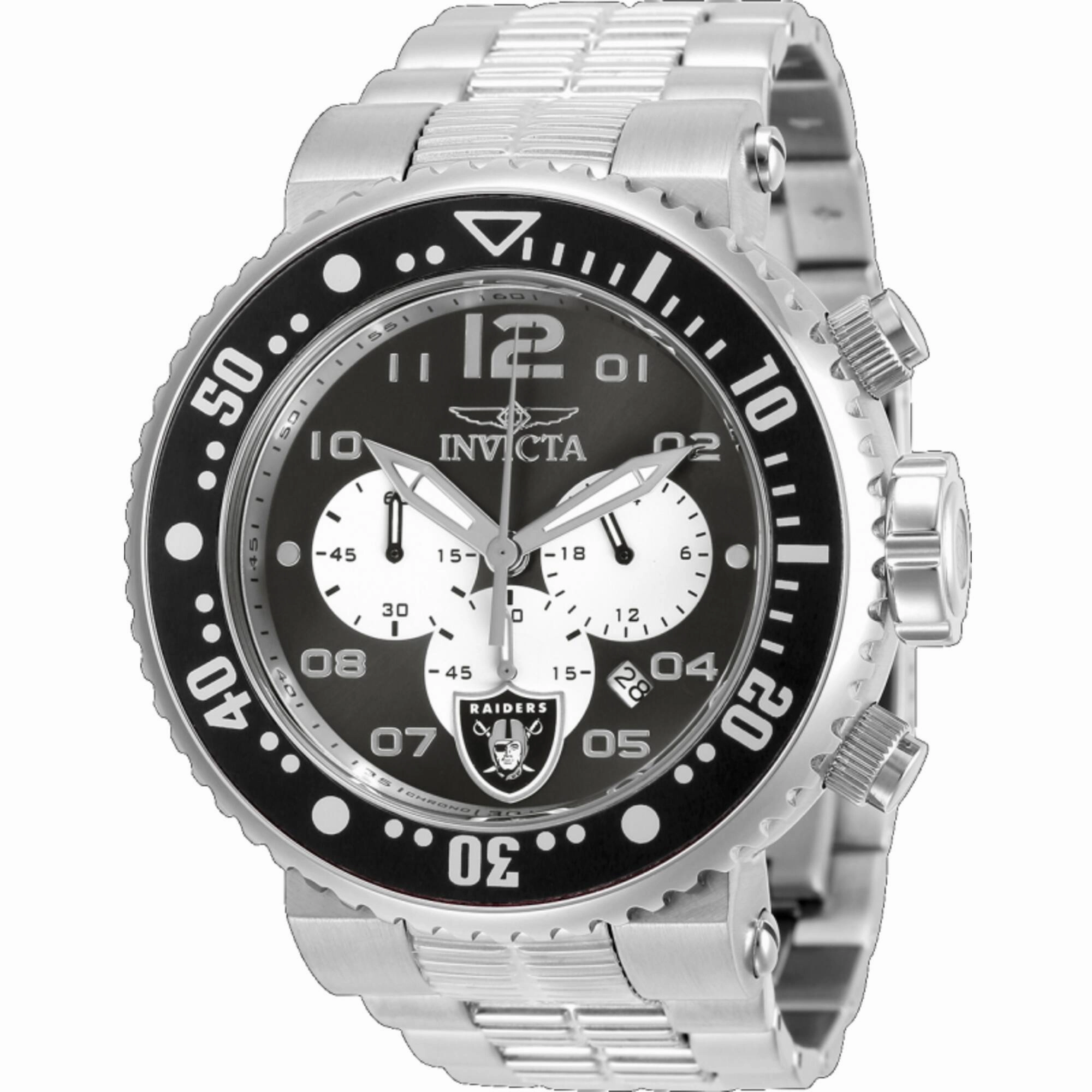 Invicta Men's Watch - NFL Las Vegas Raiders Chronograph White and Black Dial | 30279