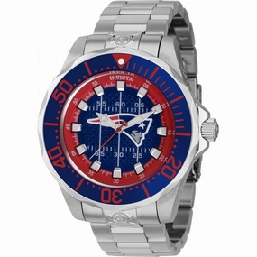 Invicta Men's Watch - NFL New England Patriots Dial Stainless Steel Bracelet | 42127