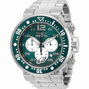 Invicta Men's Watch - NFL Philadelphia Eagles Chrono Green and White Dial | 30280