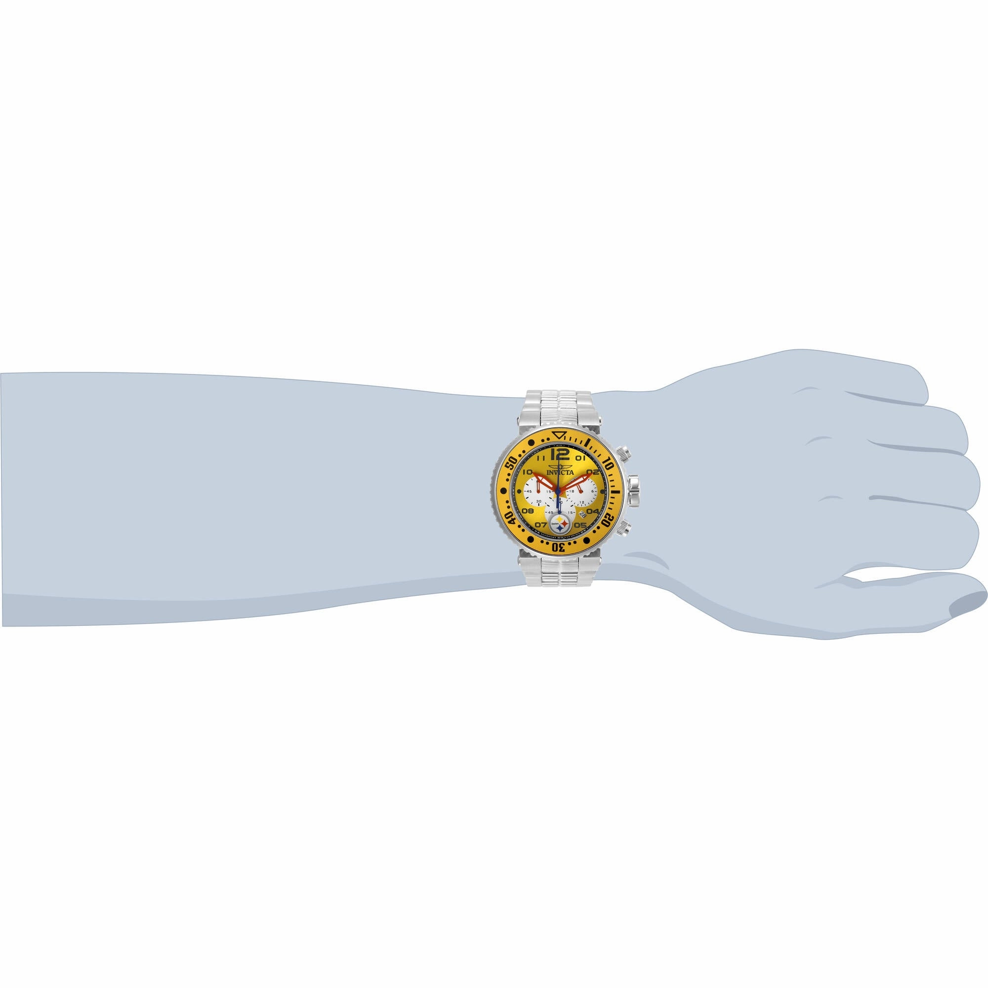 Invicta Men's Watch - NFL Pittsburgh Steelers Chrono Yellow and White Dial | 30281