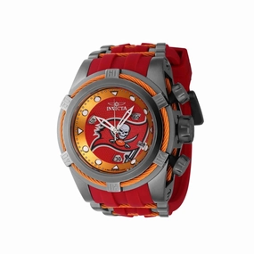 Invicta Men's Watch - NFL Tampa Bay Buccaneers Chrono Rubber and Steel Strap | 41440