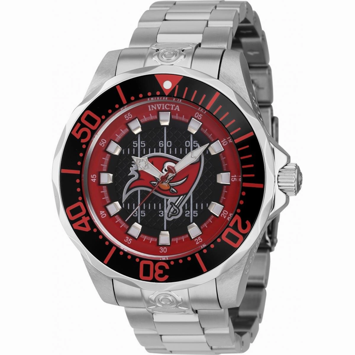 Invicta Men's Watch - NFL Tampa Bay Buccaneers Dial Stainless Steel Bracelet | 42120