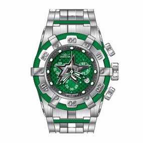 Invicta Men's Watch - NHL Dallas Stars Chrono Green and Silver Tone Bracelet | 42020