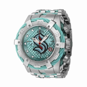 Invicta Men's Watch - NHL Seattle Kraken Chrono Light Blue and Silver Steel | 42019