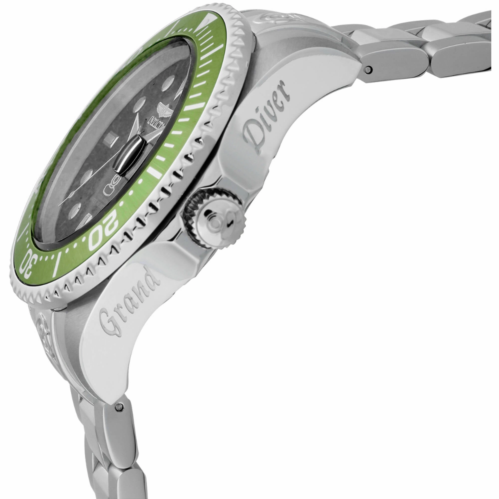 Invicta Men's Watch - Pro Diver Automatic Black Dial Silver Steel Bracelet | 27612