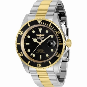Invicta Men's Watch - Pro Diver Automatic Black Dial Two Tone Bracelet | 8927OBXL