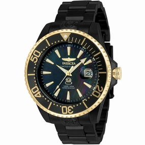Invicta Men's Watch - Pro Diver Automatic Black MOP Dial Steel Bracelet Date | 23306