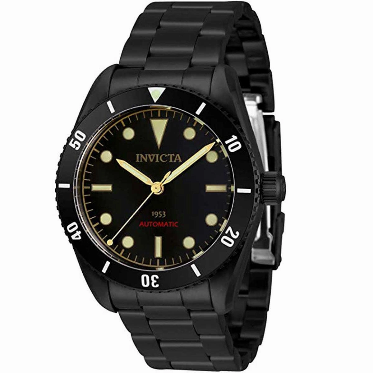 Invicta Men's Watch - Pro Diver Automatic Black Stainless Steel Bracelet | 34337