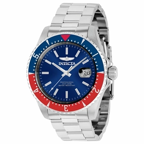 Invicta Men's Watch - Pro Diver Automatic Blue Dial Stainless Steel Bracelet | 36784
