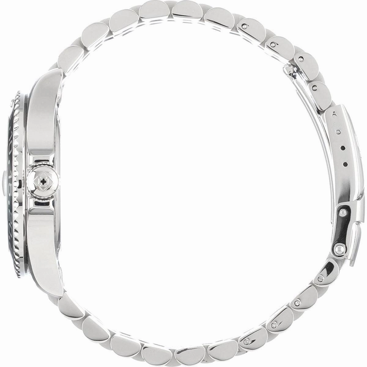 Invicta Men's Watch - Pro Diver Black and Silver Tone Dial Steel Bracelet | 34104