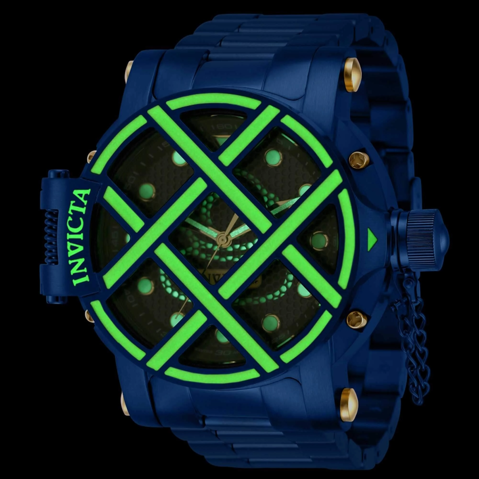 Invicta Men's Watch - Pro Diver Black Dial Blue Stainless Steel Bracelet | 37357