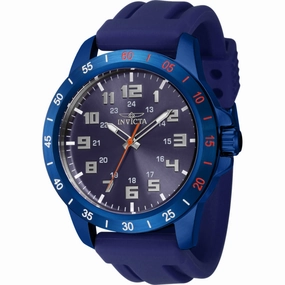 Invicta Men's Watch - Pro Diver Blue Stainless Steel Case Silicone Strap | 40004